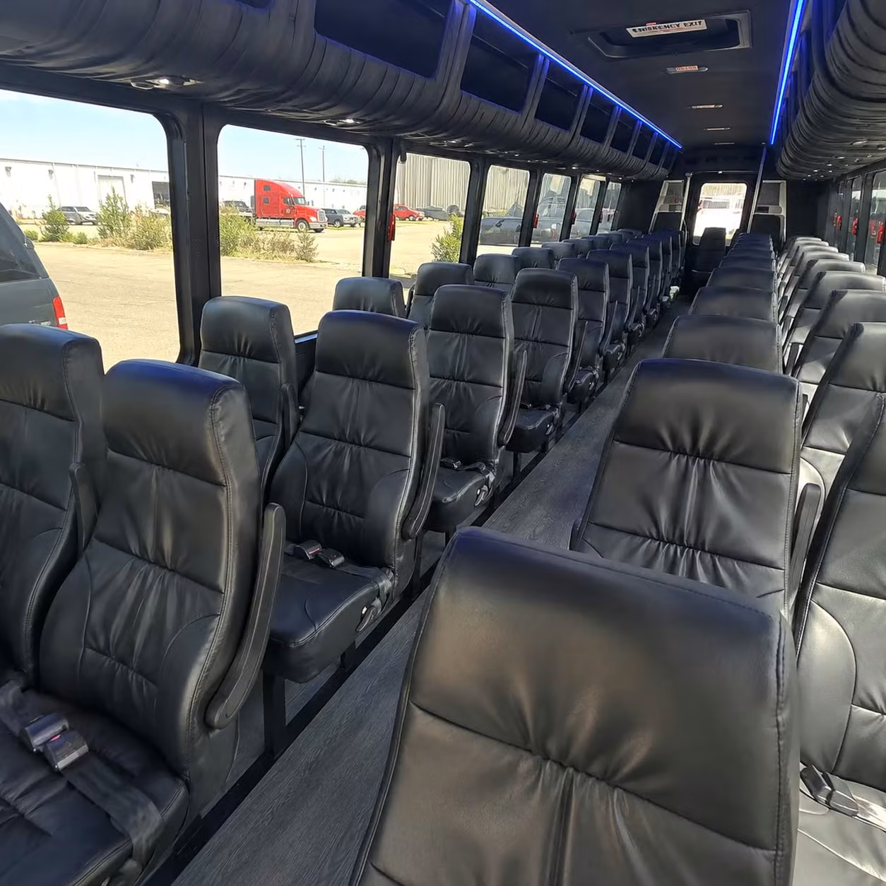 28 passenger minibus inside