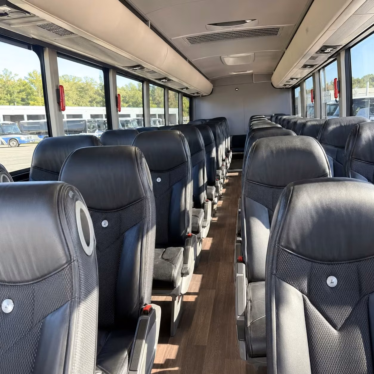 midland charter bus rental interior